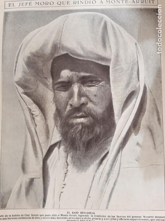 Collezionismo di Riviste e Giornali: RAS-MEDUA FUSILAMIENTO MORO DESERTOR COLUMNA NEILA BENISICAR JEFE KABILA ULAT SETUTT A&Ntilde;O 1921