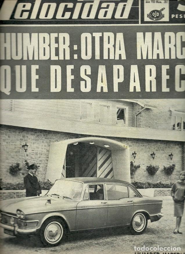 Coleccionismo de Revistas y Peri&oacute;dicos: REVISTA GRAFICA DEL MOTOR VELOCIDAD N&ordm; 287 HUMBER OTRA MARCA QUE DESAPARECE