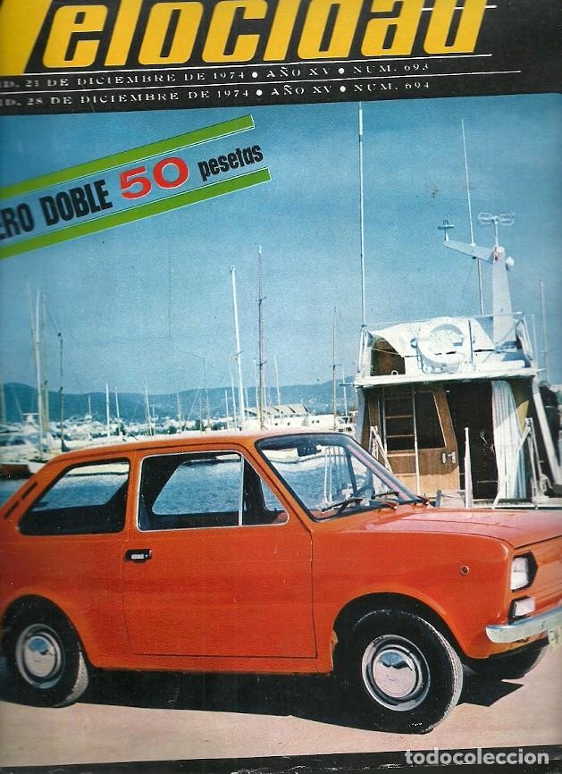 Coleccionismo de Revistas y Peri&oacute;dicos: REVISTA GRAFICA DEL MOTOR VELOCIDAD N&ordm; 693 694 SEAT 133