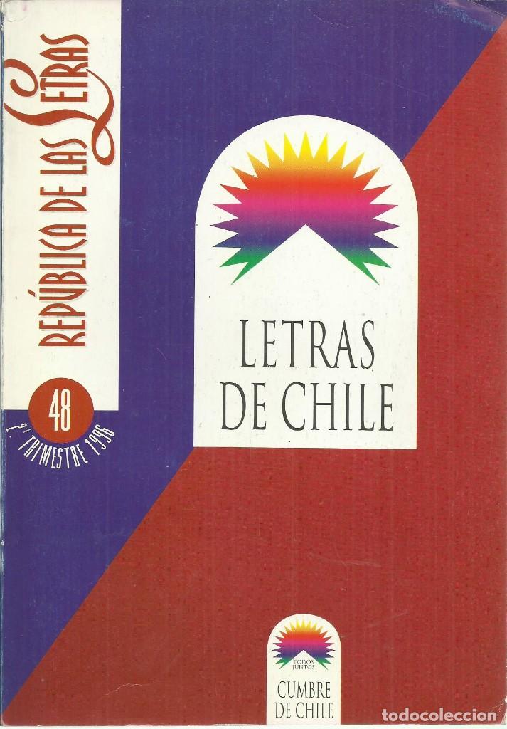 Coleccionismo de Revistas y Peri&oacute;dicos: Letras de Chile.Rep&uacute;blica de las letras.A&ntilde;o 1996, 167 p&aacute;g.