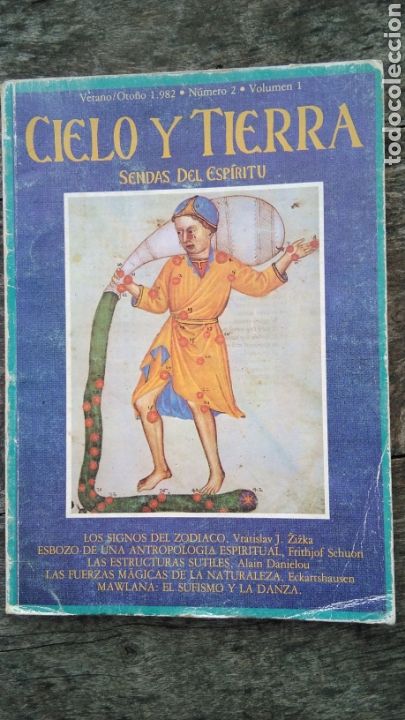 Coleccionismo de revistas y peri&oacute;dicos: cielo y tierra - 2 sendas del espiritu . signos del zodiaco , sufismo , arbor mundi 1982
