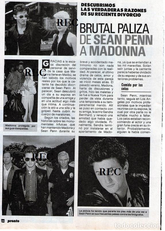 Coleccionismo de Revistas y Peri&oacute;dicos: SCANS SEAN PENN MADONNA SPEED THE PLOW BLOND AMBITION TOUR ERA
