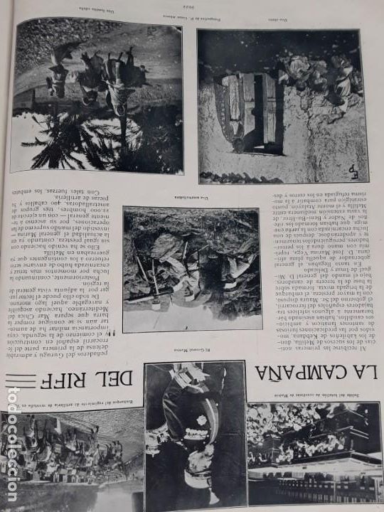 Coleccionismo de revistas y peri&oacute;dicos: LA CAMPA&Ntilde;A DEL RIF MELILLA GENERAL MARINA 3 HOJAS A&Ntilde;O 1909