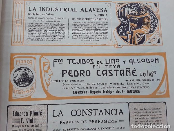 Coleccionismo de revistas y peri&oacute;dicos: FABRICA DE TEJIDO DE LINO Y ALGODON PEDRO CASTA&Ntilde;E TEYA TEIA HOLANDAS SABANAS HOJA REVISTA A&Ntilde;O 1906