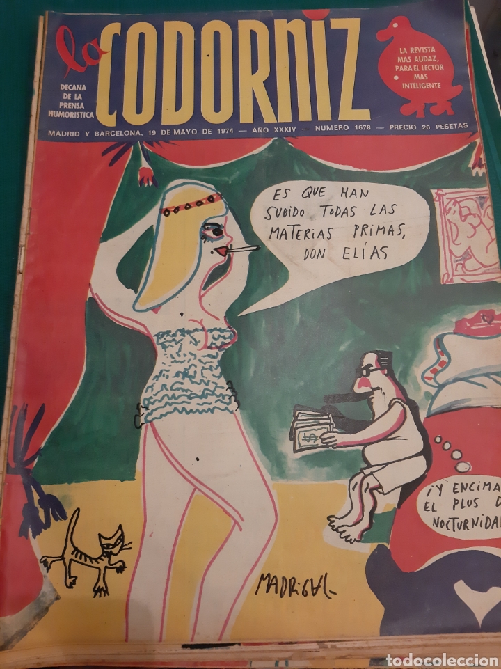 Coleccionismo de Revistas y Peri&oacute;dicos: REVISTA HUMOR LA CODORNIZ 1974 N&Uacute;MERO 1678