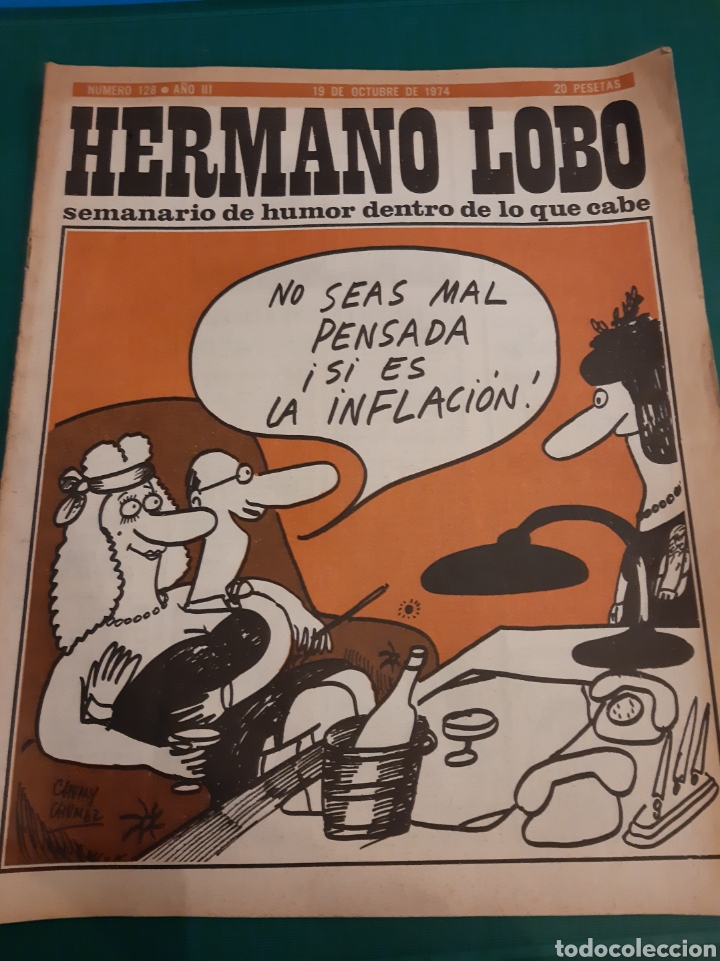 Collection Magazines and Newspapers: HERMANO LOBO HUMIR N&Uacute;MERO 128 1974