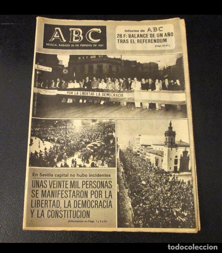 Coleccionismo de Revistas y Peri&oacute;dicos: ABC 28 FEBRERO 1981. ESCUREDO, ROJAS MARCOS, CLAVERO. 23F. TEJERO. ARAMADA.