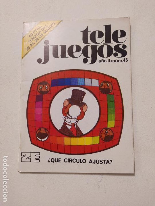 Sammeln von Zeitschriften und Zeitungen: TELE JUEGOS N&ordm; 45. A&Ntilde;O II. REVISTA DE PASATIEMPOS. TDKP16