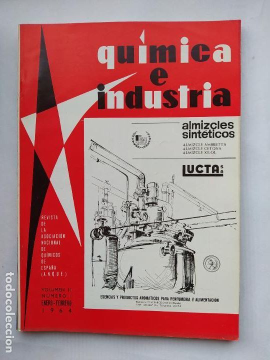 Sammeln von Zeitschriften und Zeitungen: REVISTA QUIMICA E INDUSTRIA. VOLUMEN 11. N&ordm; 1. ENERO 1964. ESENCIAS Y PRODUCTOS AROMATICOS. TDKC77