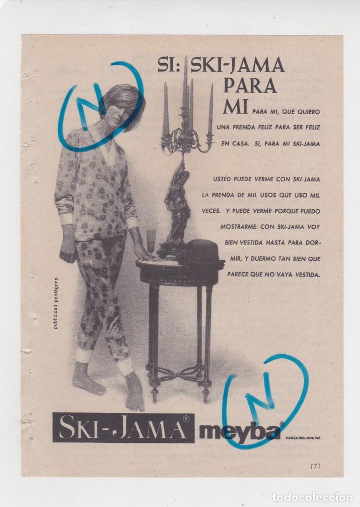 Coleccionismo de Revistas y Peri&oacute;dicos: PUBLICIDAD T 1960. ANUNCIO SKI-JAMA MEYBA