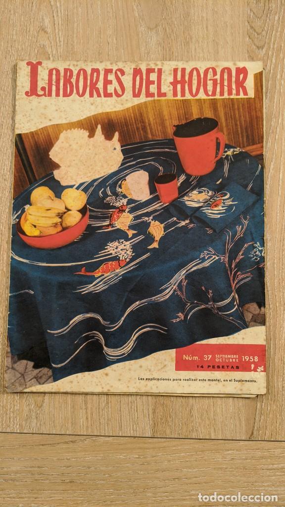 Collezionismo di Riviste e Giornali: ANTIGUA REVISTA &laquo;LABORES DEL HOGAR&raquo; N&ordm; 37 A&Ntilde;O 1958