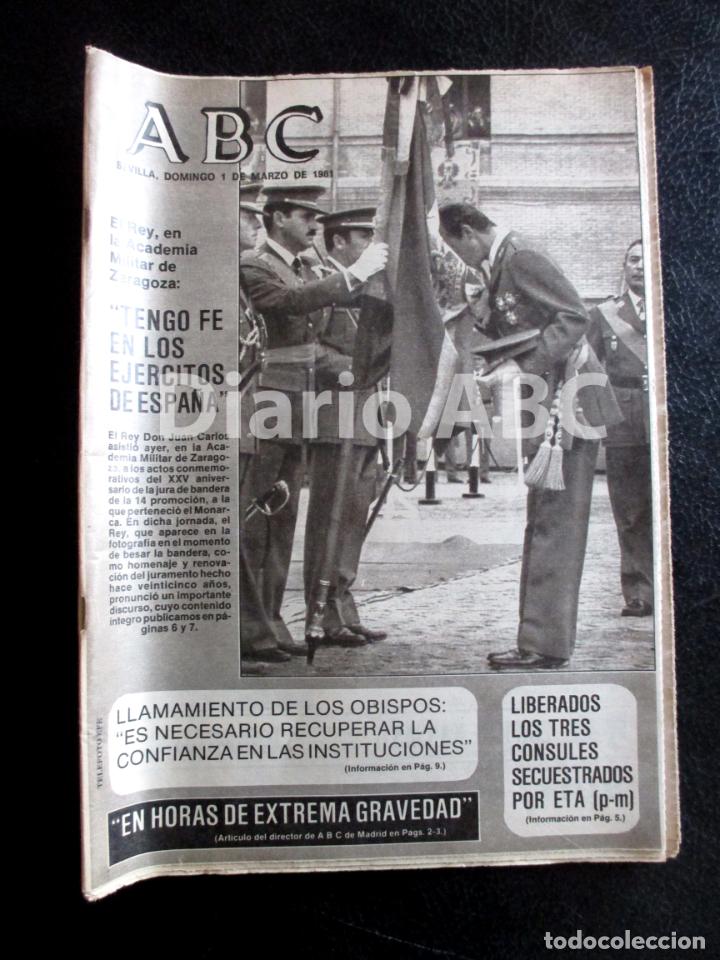 Coleccionismo de Revistas y Peri&oacute;dicos: ABC 1981. MARZO. GOLPE ESTADO. SITUACI&Oacute;N E INFORME SOBRE LOS TENIENTES GENERALES.