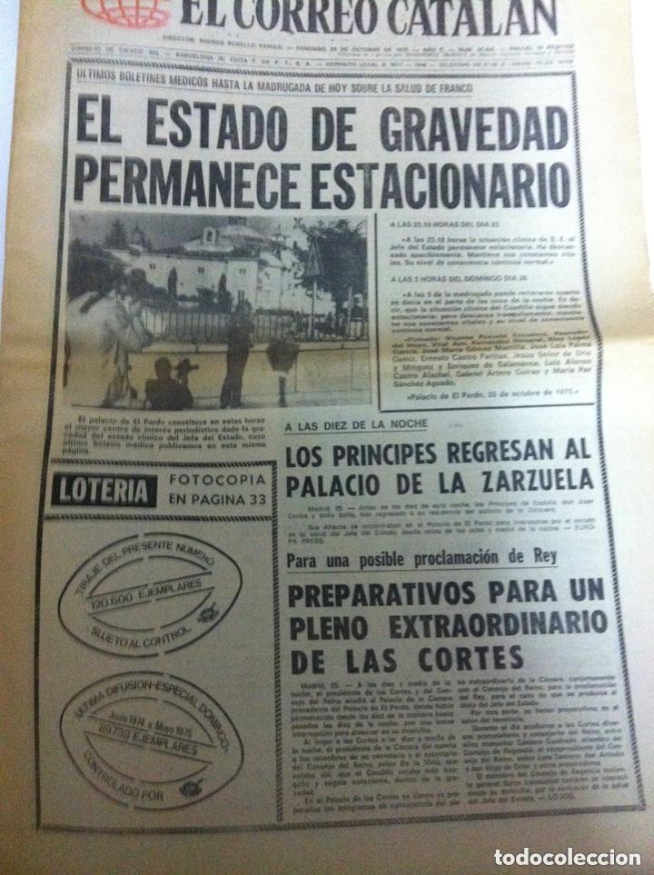 Collection Magazines and Newspapers: el correo catalan - 26 octubre 1975- n&ordm;. 30.506