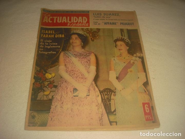 Coleccionismo de revistas y peri&oacute;dicos: LA ACTUALIDAD N. 480 , MARZO 1961 . ISABEL Y SARAH DIBA , LUIS SUAREZ BALON DE ORO..