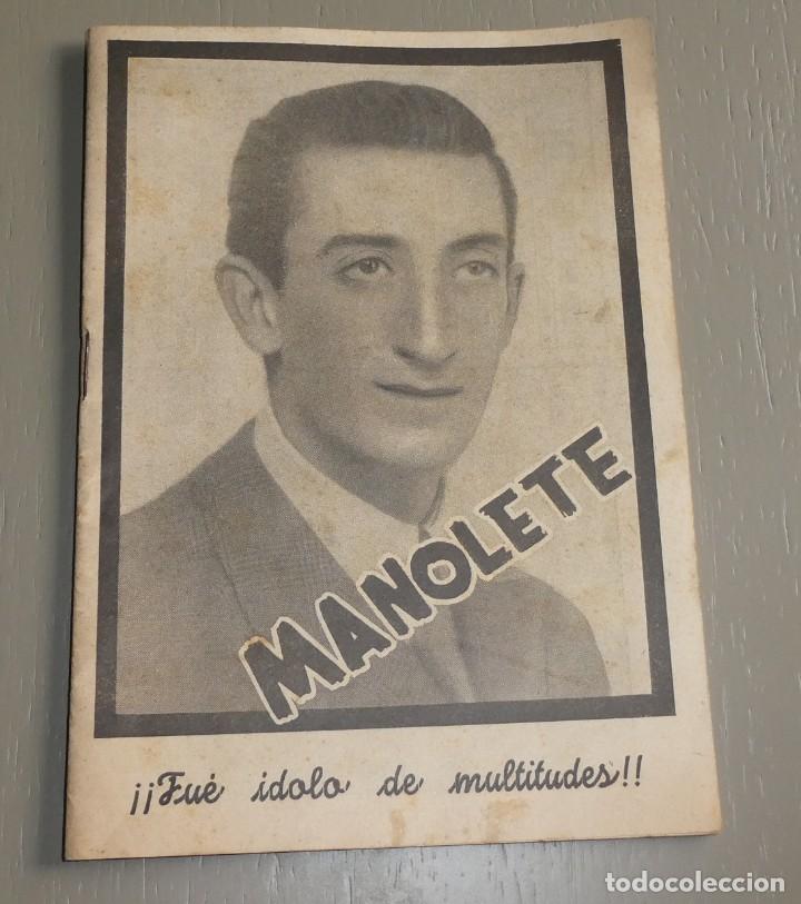 Coleccionismo de revistas y peri&oacute;dicos: Manolete. Fu&eacute; &iacute;dolo de multitudes + recortes peri&oacute;dicos sobre su muerte. Ver detalles