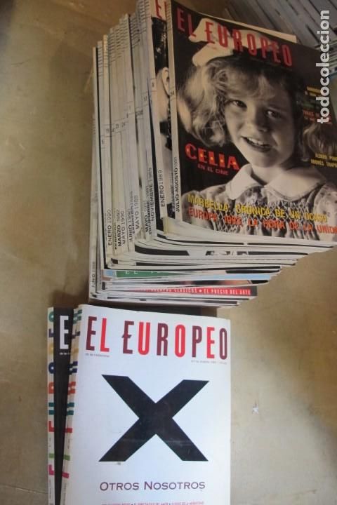 Collection Magazines and Newspapers: EL EUROPEO REVISTA LOTE DE 39 NUMEROS MAS 3 NUMEROS EL EUROPEO DE LAS 4 ESTACIONES MAS 2 ESPECIALES