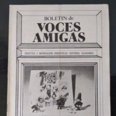 Coleccionismo de Revistas y Periódicos: BOLETÍN DE VOCES AMIGAS 1973 DIDACTICA E INFORMACION LINGUISTICAS