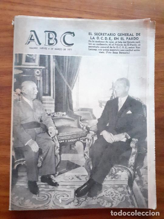 Coleccionismo de Revistas y Peri&oacute;dicos: abc 1971 franco y el secretario de la ocde