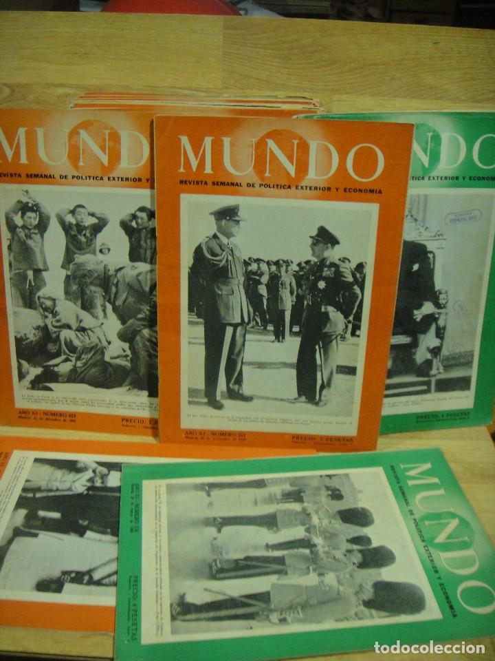 Coleccionismo de Revistas y Peri&oacute;dicos: mundo , revista de politica exterior - 37 numeros del a&ntilde;o 1950