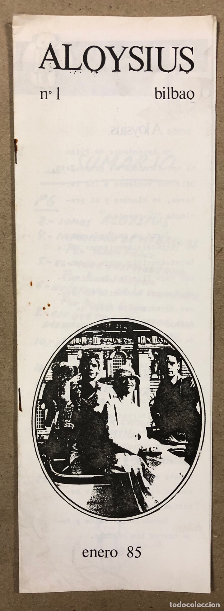 Coleccionismo de Revistas y Peri&oacute;dicos: ALOYSIUS N&deg; 1 (BILBAO 1985). HIST&Oacute;RICO FANZINE ORIGINAL; HISTORIAS, RELATOS,..