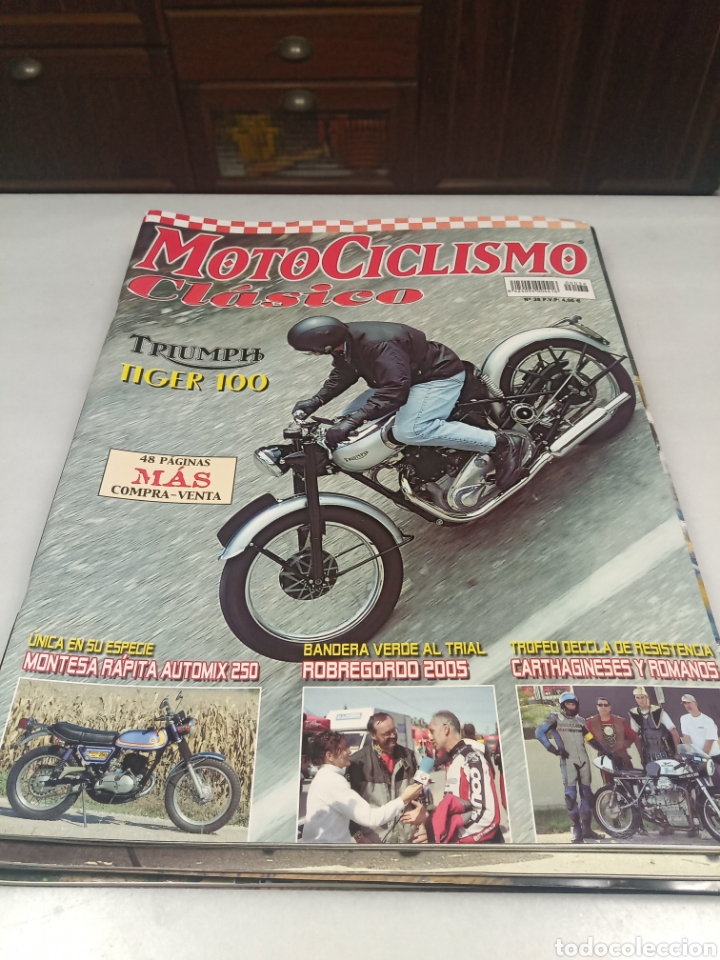 Coleccionismo de Revistas y Peri&oacute;dicos: Motociclismo cl&aacute;sico. N. 38. Triumph Tiger 100. Montesa R&aacute;pita automix 250.