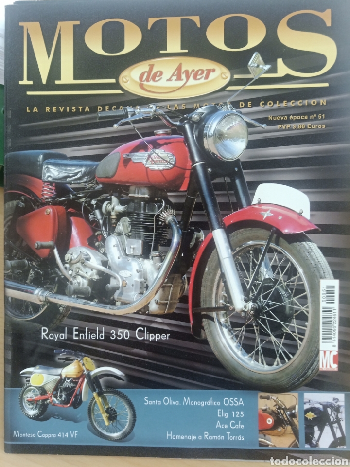 Coleccionismo de Revistas y Peri&oacute;dicos: Motos de Ayer. N. 51. Royal Enfield 350 clipper. Montesa cappra 414 vf .