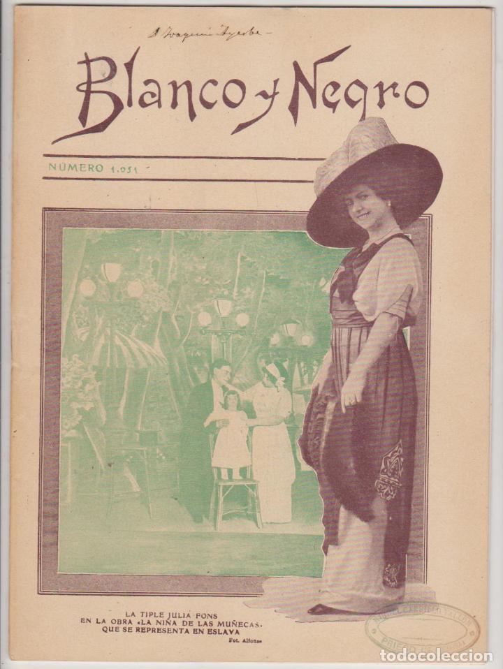 Collezionismo di Riviste e Giornali: Blanco y Negro n&ordm; 1051. 2 Julio 1911
