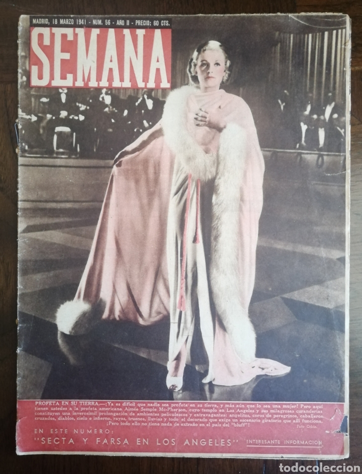 Coleccionismo de Revistas y Peri&oacute;dicos: REVISTA SEMANA 1941. ENVIO INCLUIDO.