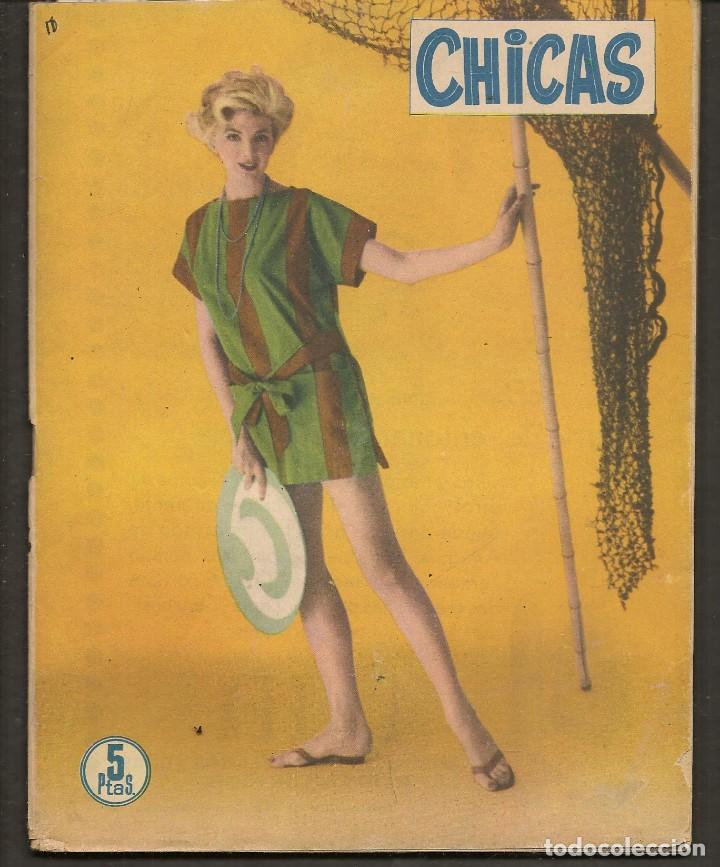 Coleccionismo de Revistas y Peri&oacute;dicos: REVISTA CHICAS. N&ordm; 413. CINE: RIFIFI. JEAN SERVAIS / SOFIA LOREN / ROSSANA PODESTA/ 24/8/58(*)