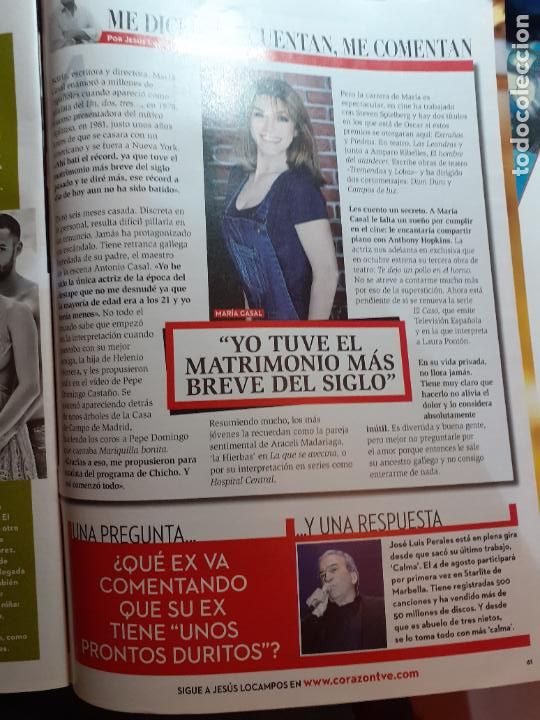 Coleccionismo de Revistas y Peri&oacute;dicos: MARIA CASAL JOSE LUIS PERALES