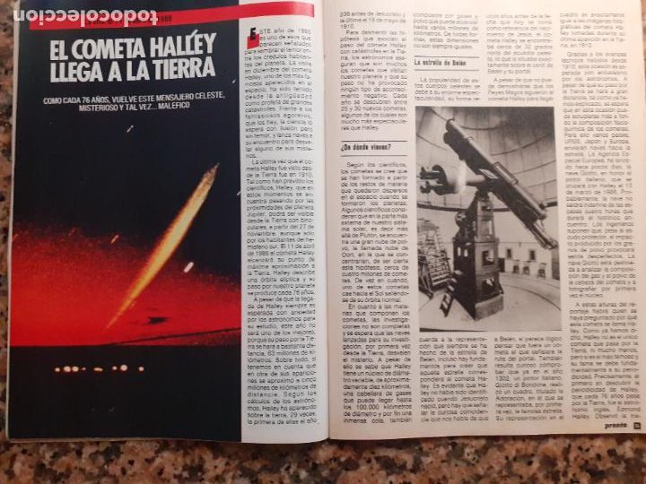 Coleccionismo de Revistas y Peri&oacute;dicos: EL COMETA HALLEY JERRY HALL MICK JAGGER