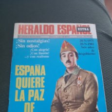 Coleccionismo de Revistas y Periódicos: HERALDO ESPAÑOL EXTRAORDINARIO ESPAÑA QUIERE LA PAZ DE FRANCO POSTER FUSILAMIENTO DE PARACUELLOS