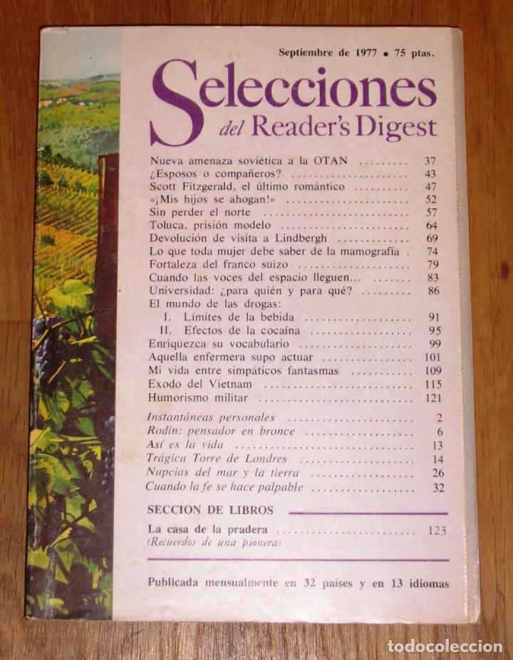 Coleccionismo de Revistas y Peri&oacute;dicos: SELECCIONES DEL READER&acute;S DIGEST. Tomo LXXIV ; N&ordm; 442 ; Septiembre de 1977