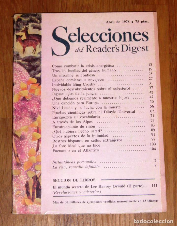Coleccionismo de Revistas y Peri&oacute;dicos: SELECCIONES DEL READER&acute;S DIGEST. Tomo LXXV ; N&ordm; 449 ; Abril de 1978