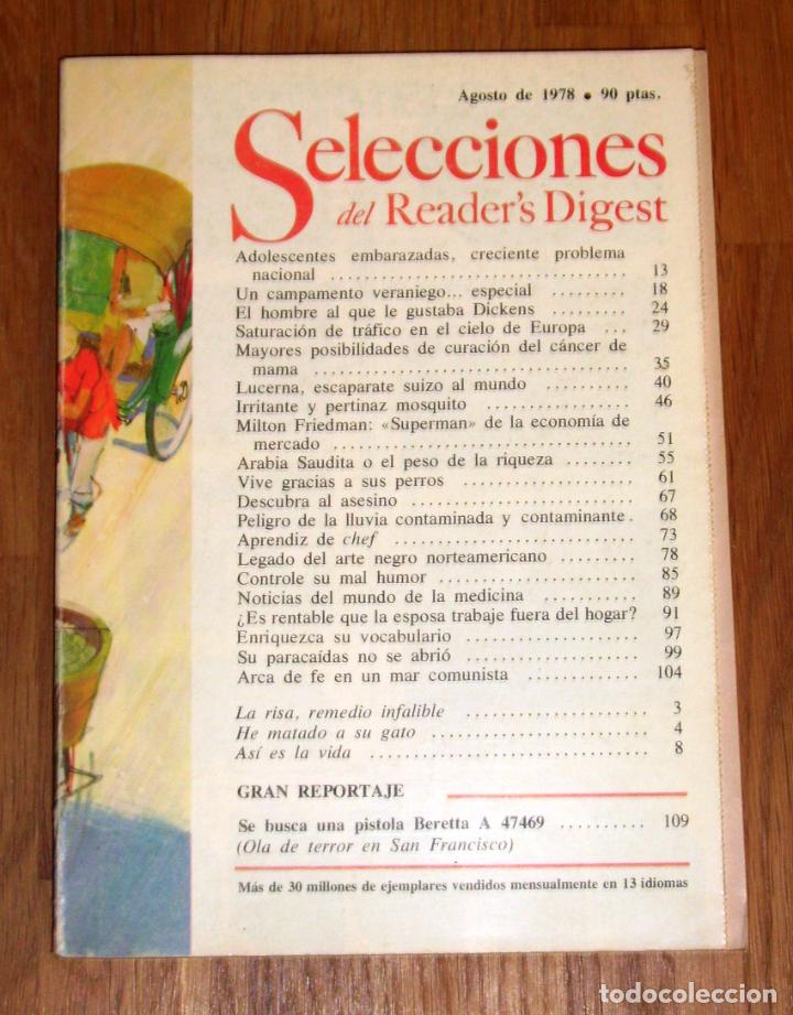 Coleccionismo de Revistas y Peri&oacute;dicos: SELECCIONES DEL READER&acute;S DIGEST. Tomo LXXVI ; N&ordm; 453 ; Agosto de 1978