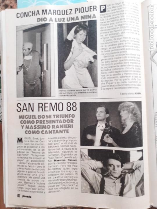 Coleccionismo de Revistas y Peri&oacute;dicos: miguel bose en san remo cobcha maequez piquer massimo ranieri