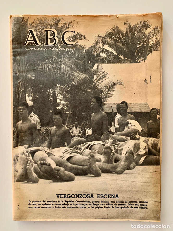 Coleccionismo de Revistas y Peri&oacute;dicos: PERI&Oacute;DICO ABC de 19 AGOSTO de 1972