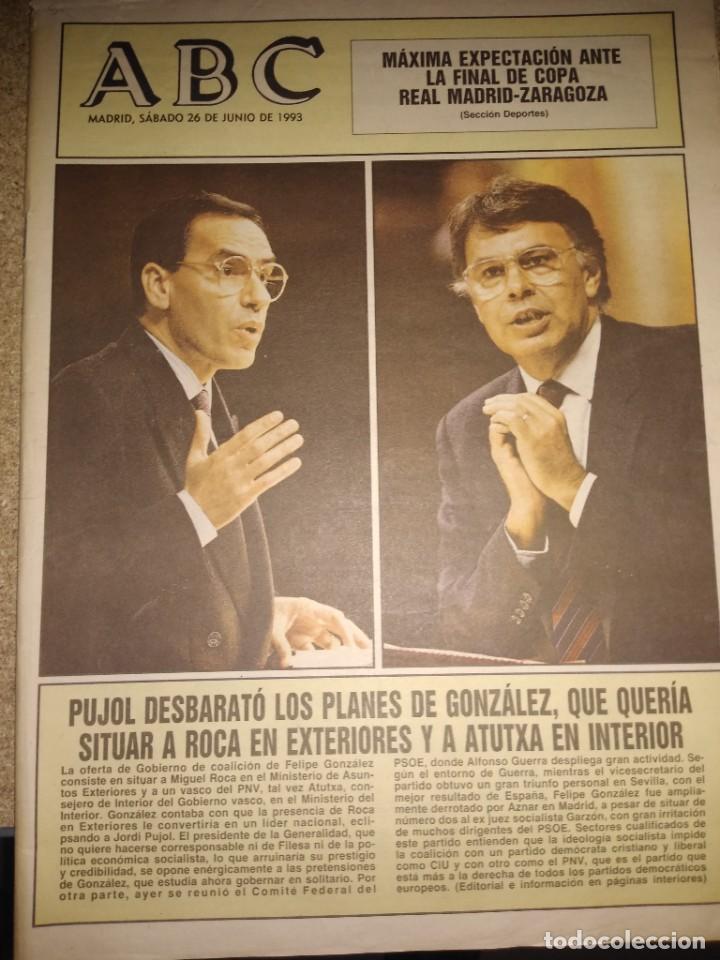 Coleccionismo de Revistas y Peri&oacute;dicos: Peri&oacute;dico ABC Madrid 26-06-1993