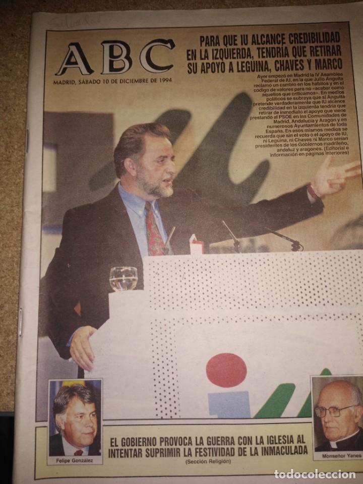 Coleccionismo de Revistas y Peri&oacute;dicos: Peri&oacute;dico ABC Madrid 10-12-1994