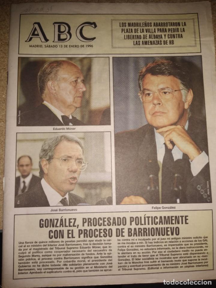 Coleccionismo de Revistas y Peri&oacute;dicos: Peri&oacute;dico ABC Madrid 13-01-1996