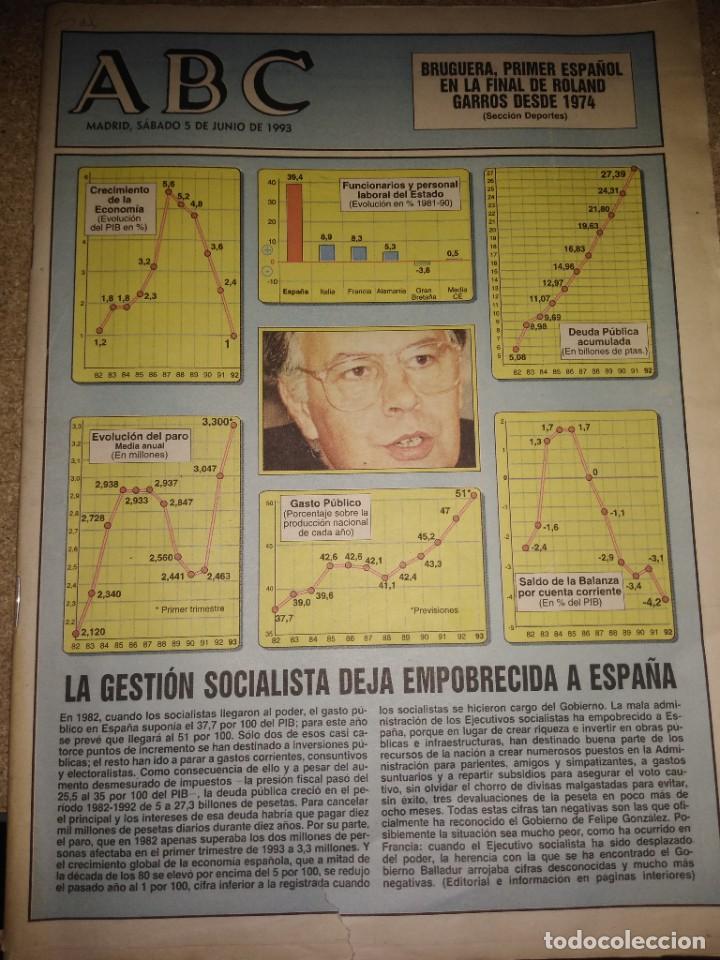 Coleccionismo de Revistas y Peri&oacute;dicos: Peri&oacute;dico ABC Madrid 05-06-1993