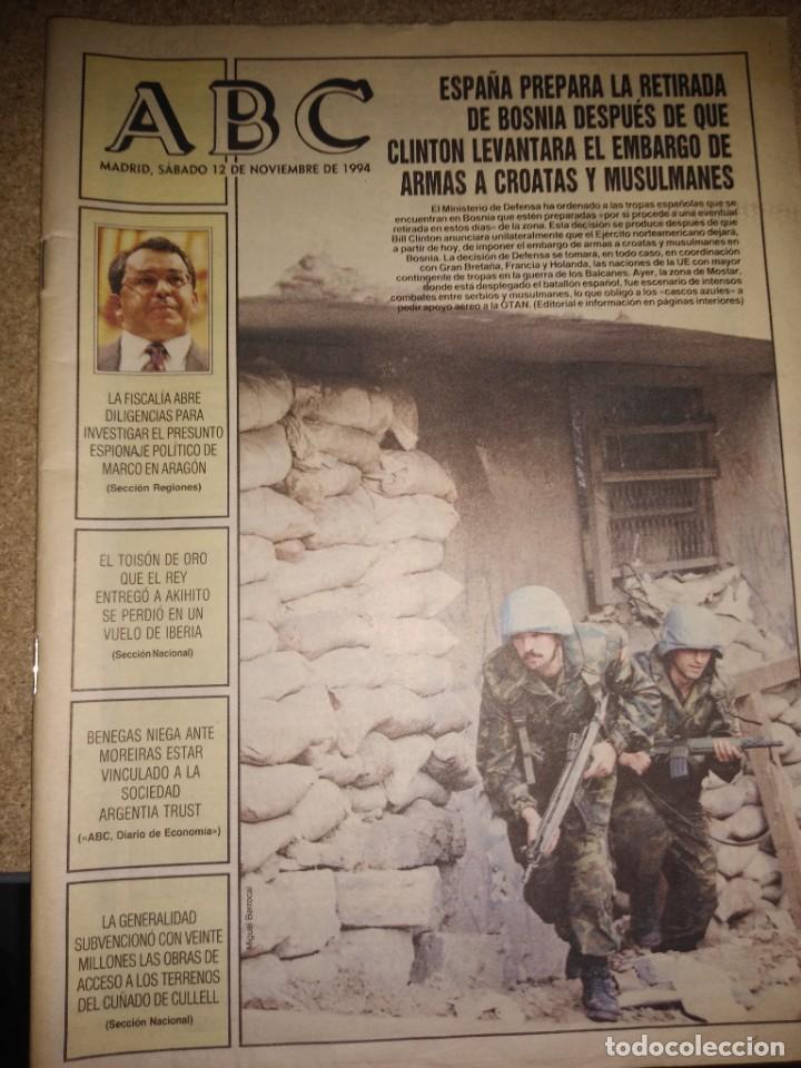 Coleccionismo de Revistas y Peri&oacute;dicos: Peri&oacute;dico ABC Madrid 12-11-1994