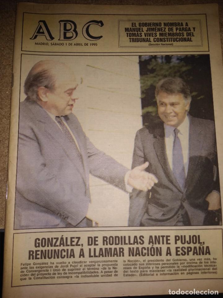 Coleccionismo de Revistas y Peri&oacute;dicos: Peri&oacute;dico ABC Madrid 01-04-1995