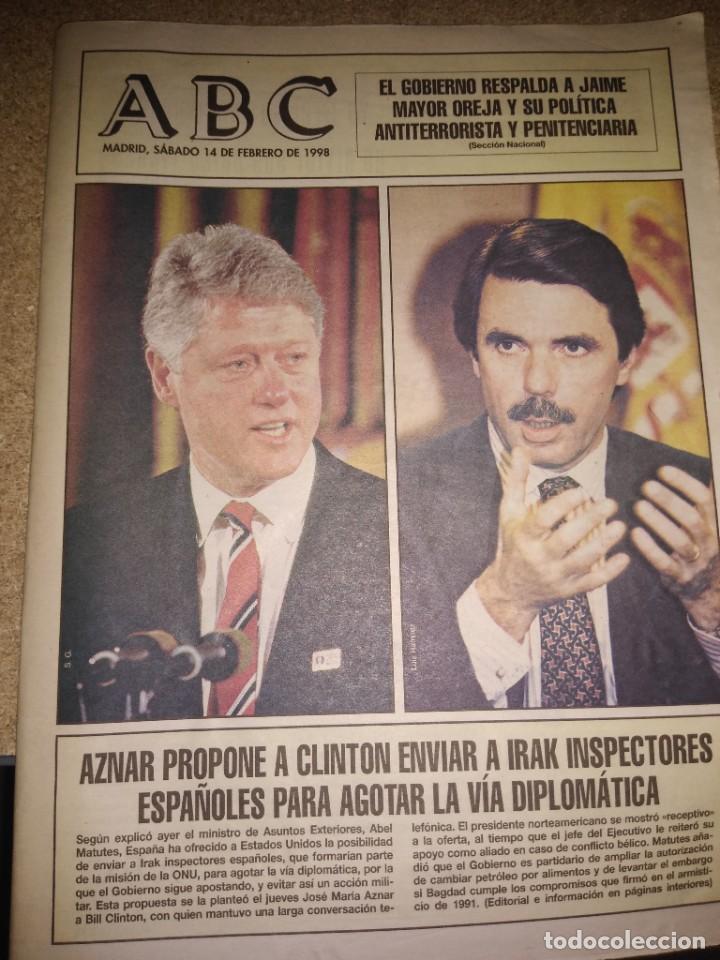 Coleccionismo de Revistas y Peri&oacute;dicos: Peri&oacute;dico ABC Madrid 14-02-1998
