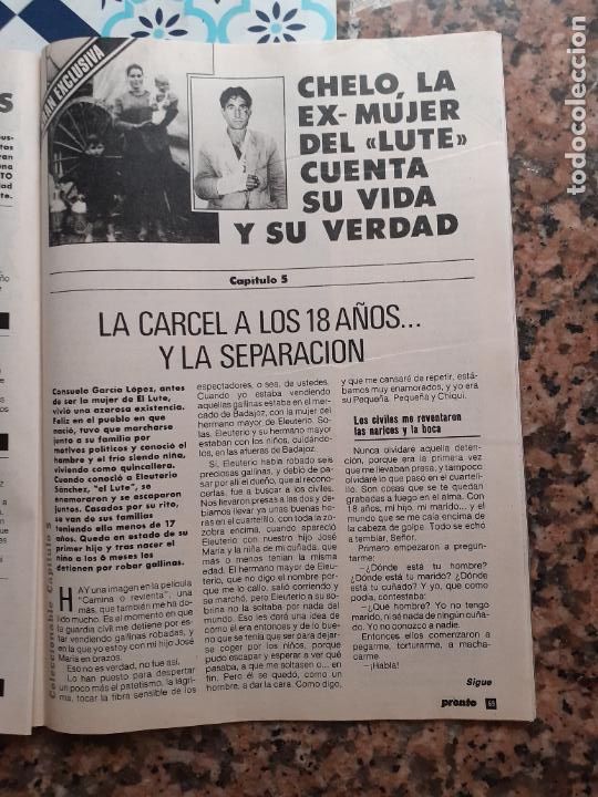 Coleccionismo de revistas y peri&oacute;dicos: EL LUTE SU VIDA CONTADA POR SU EX MUJER IMANOL ARIAS VICTORIA ABRIL