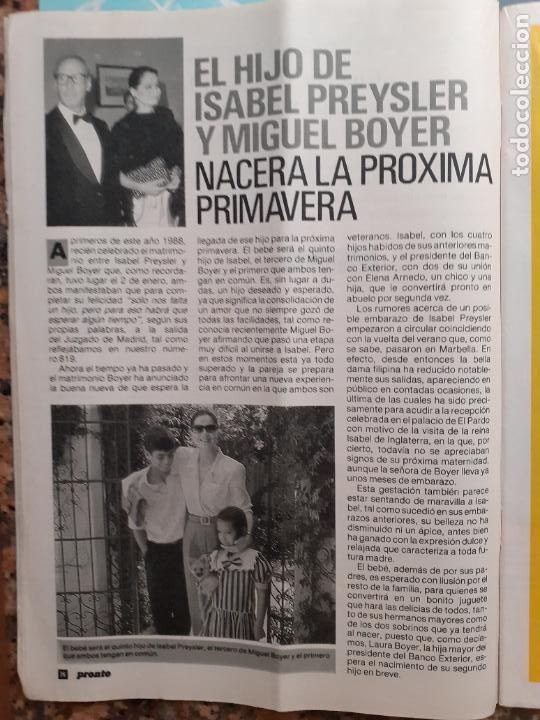 Coleccionismo de Revistas y Peri&oacute;dicos: ISABEL PREYSLER