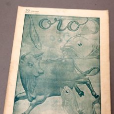 Coleccionismo de Revistas y Periódicos: ORO - REVISTA PARA TODOS - AÑO I - Nº 5 - BARCELONA 1 DE ABRIL DE 1922 - CHARLOT. Lote 221596530