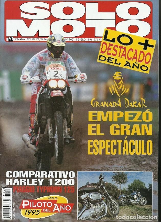 Coleccionismo de Revistas y Peri&oacute;dicos: REVISTA SOLO MOTO N&ordm; 1021 3 ENERO 1996 GRANADA DAKAR HARLEY 1200 PIAGGIO TYPHOON 125