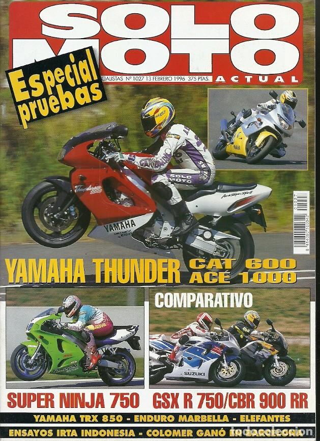 Coleccionismo de Revistas y Peri&oacute;dicos: REVISTA SOLO MOTO N&ordm; 1027 13 FEBRERO 1996 YAMAHA THUNDER CAT 600 ACE 1000