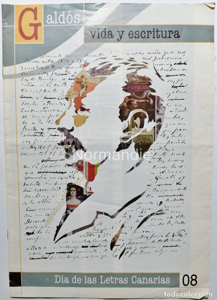 Coleccionismo de revistas y peri&oacute;dicos: GALD&Oacute;S VIDA Y ESCRITURA. D&Iacute;A DE LAS LETRAS CANARIAS. 2008.